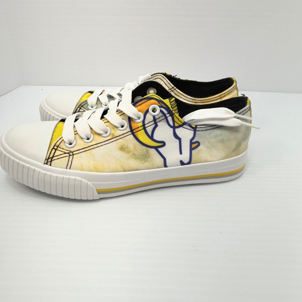 FOCO Low Top Sneakers NFL‎ L.A. Rams Graphic Print Casual Shoes Women's Size 6,